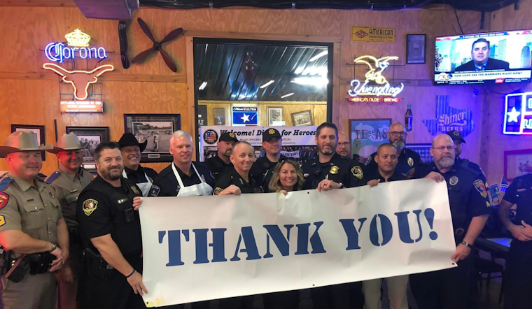 White Settlement and River Oaks Police Departments Join Forces Supporting Injured Officers at "Dining with Heroes" Event