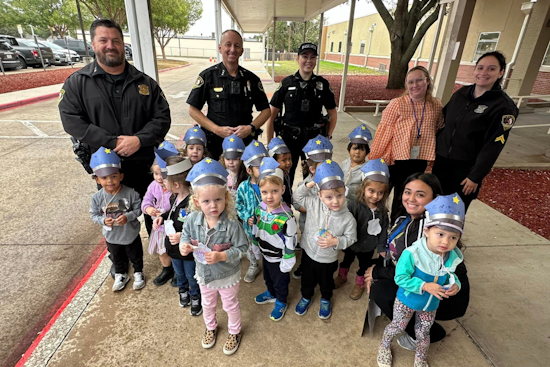 White Settlement Police Bond with Kids at 'Community Helpers' Event at West Elementary Early Learning Center