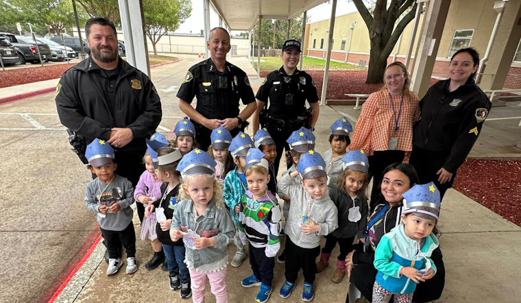 White Settlement Police Bond with Kids at 'Community Helpers' Event at West Elementary Early Learning Center