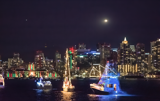San Diego Bay Glistens with Festive Spirit as 54th Annual Parade of Lights Sets Sail