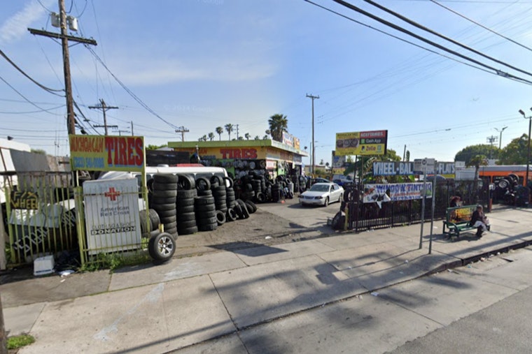 42 Firefighters Quell Intense Blaze at South Los Angeles Tire Shop on Avalon Boulevard