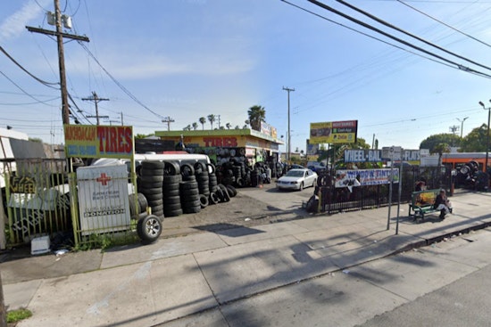 42 Firefighters Quell Intense Blaze at South Los Angeles Tire Shop on Avalon Boulevard