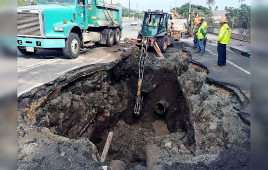 Aiea Water Main Break Leaves Residents and Businesses without Water, BWS Working on Repairs
