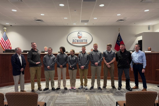 Allatoona High's NJROTC Honored for Excellence with Distinguished Unit Status at City Council Meeting