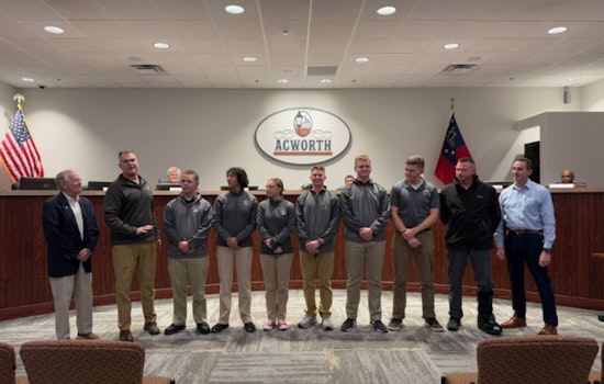 Allatoona High's NJROTC Honored for Excellence with Distinguished Unit Status at City Council Meeting
