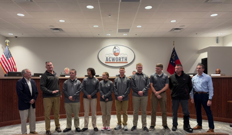 Allatoona High's NJROTC Honored for Excellence with Distinguished Unit Status at City Council Meeting