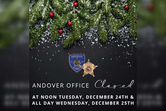 Anoka County Sheriff's Office in Andover to Close Early on Christmas Eve, Emergency Services Remain Available