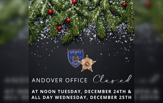 Anoka County Sheriff's Office in Andover to Close Early on Christmas Eve, Emergency Services Remain Available