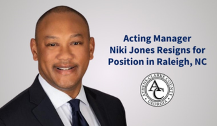 Athens-Clarke Acting Manager Niki Jones to Depart for Assistant City Manager Role in Raleigh, NC