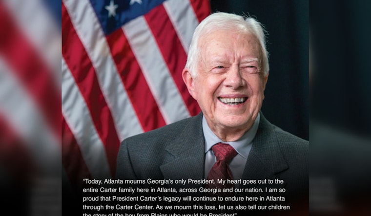 Atlanta Mourns the Loss of Hometown Hero and Ex-President Jimmy Carter, Mayor Commemorates His Global Legacy