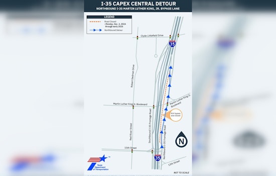Austin's I-35 Expansion Kicks Off with MLK Jr. Blvd Bypass Lane Closure until 2025