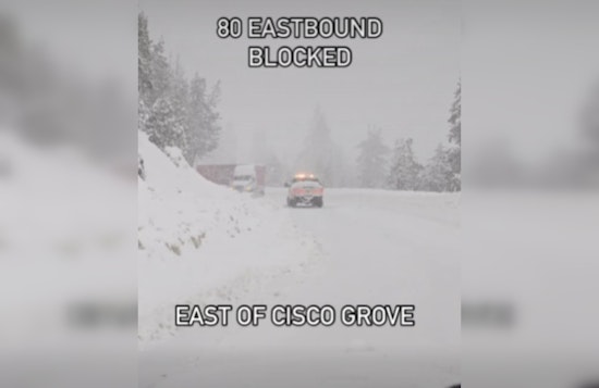 Big Rig Jackknife on I-80 Near Big Bend Causes Traffic Delays in Placer County