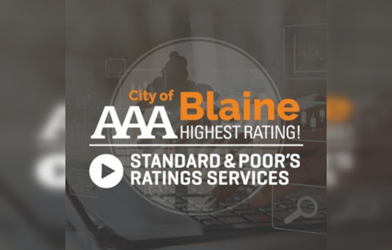 Blaine, Minnesota Secures Prestigious AAA Credit Rating, Affirming Economic Stability and Fiscal Stewardship