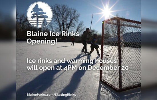Blaine, Minnesota Welcomes Skaters as Outdoor Ice Rinks Open for the Season