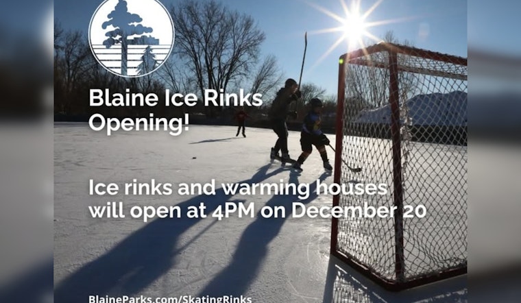 Blaine, Minnesota Welcomes Skaters as Outdoor Ice Rinks Open for the Season