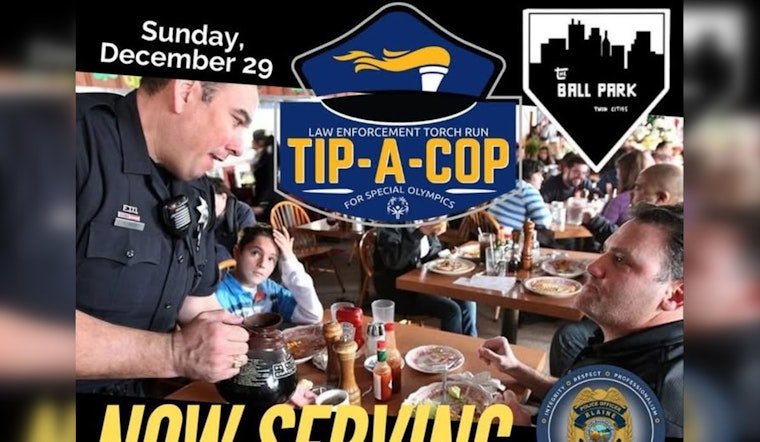 Blaine Police Partner with The Ball Park for 'Tip-A-Cop' Event to Support Special Olympics Minnesota
