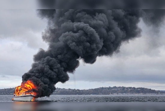 Boat Fire in Elliott Bay Leads to Dramatic Rescue near West Seattle, Survivor Safe thanks to Private Boater and Emergency Teams