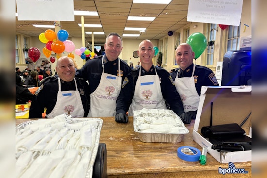 Boston Police and East Boston Soup Kitchen Team Up to Serve Holiday Meals and Strengthen Community