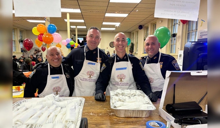 Boston Police and East Boston Soup Kitchen Team Up to Serve Holiday Meals and Strengthen Community