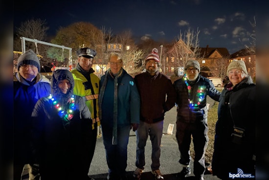 Boston Police and Roslindale Residents Celebrate the Season with Joyful Gathering at Fallon Field