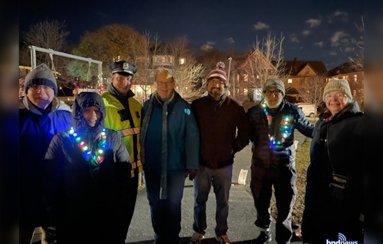 Boston Police and Roslindale Residents Celebrate the Season with Joyful Gathering at Fallon Field