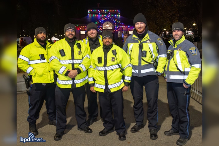 Boston Police Brighten Holiday Spirit at Annual Boston Common Tree Lighting Ceremony