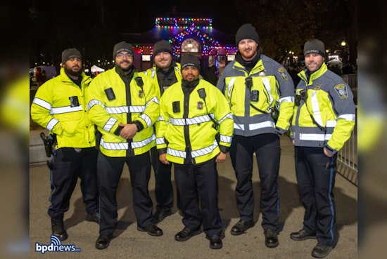 Boston Police Brighten Holiday Spirit at Annual Boston Common Tree Lighting Ceremony