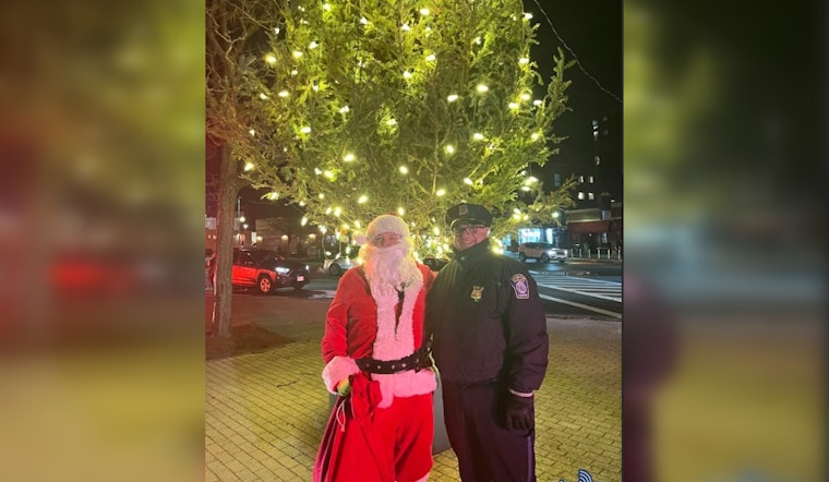 Boston Police District D-14 Spreads Holiday Cheer at Allston Tree Lighting Ceremony