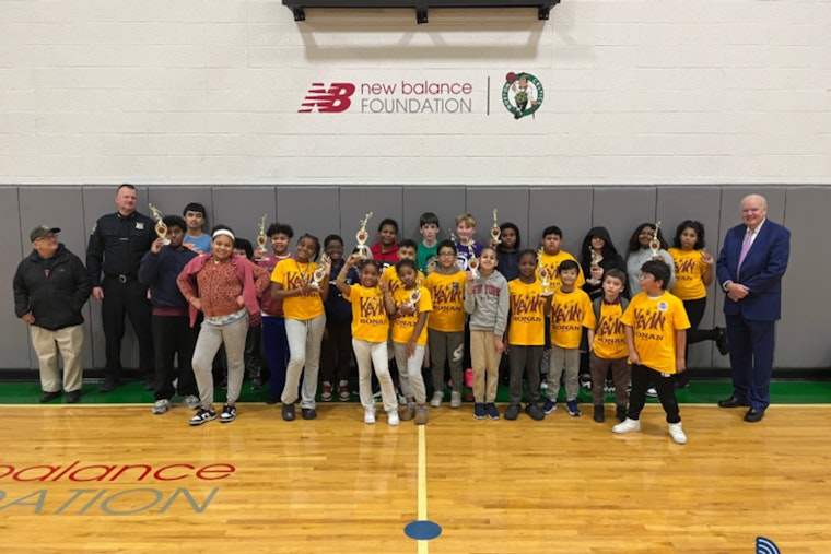 Boston Police Engage in Community Spirit at Elks Hoop Shoot Free Throw Event in Allston