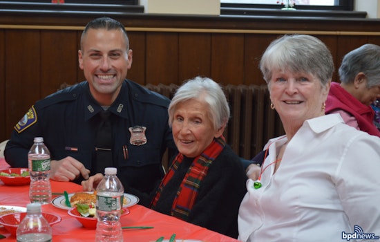Boston Police Join in Festive Merriment at Veronica Smith Senior Center Holiday Party