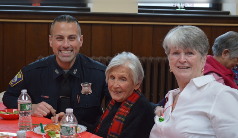 Boston Police Join in Festive Merriment at Veronica Smith Senior Center Holiday Party