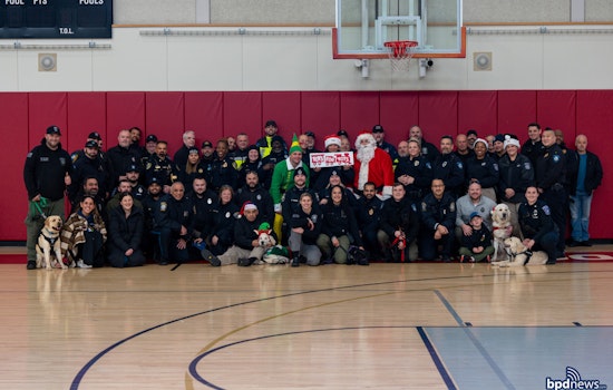 Boston Police Lead Multi-Agency "Toys for Tots" Convoy to Gift Christmas Cheer to Children in Need