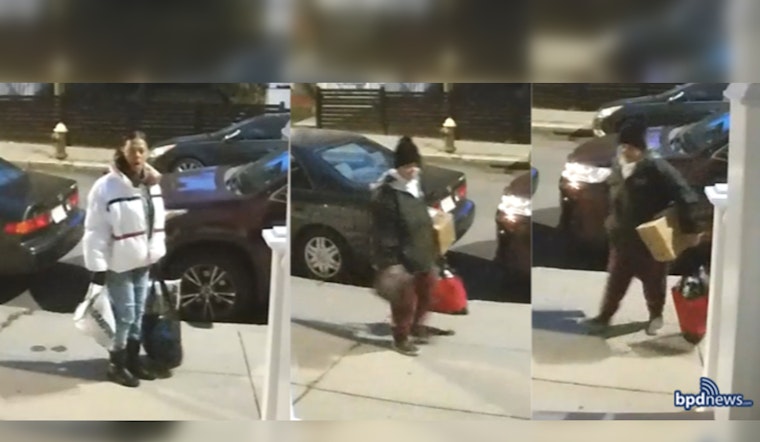 Boston Police Seek Public's Aid in Identifying Suspects in Roxbury Package Theft