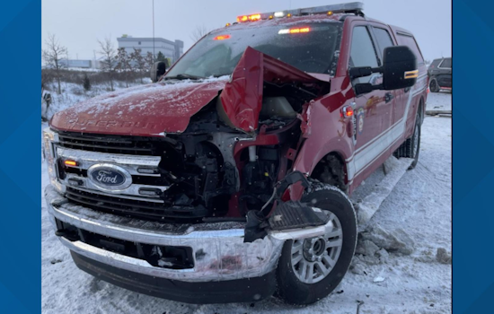 Box Truck Hits First Responder Vehicles on Icy I-94 in Kalamazoo County, No Serious Injuries Reported