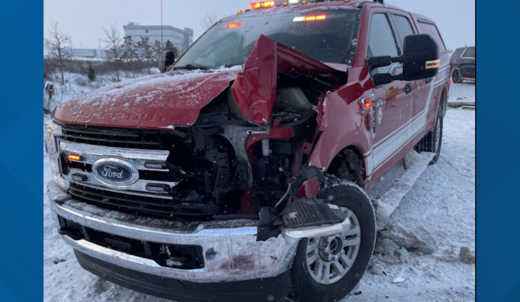 Box Truck Hits First Responder Vehicles on Icy I-94 in Kalamazoo County, No Serious Injuries Reported