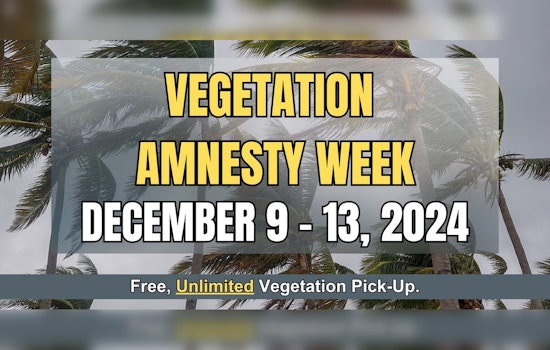 Boynton Beach Announces Free Vegetation Disposal During Week-Long Amnesty Program