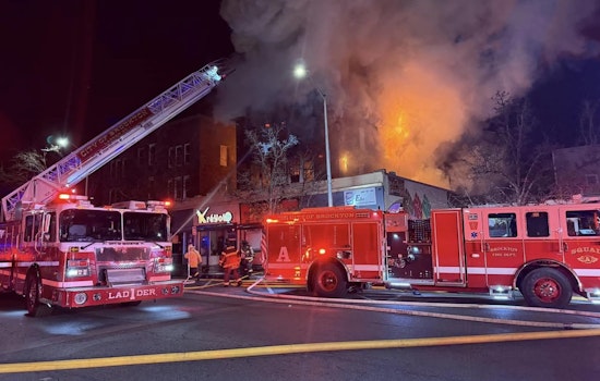 Brockton Firefighters Wrestle with Three-Alarm Blaze in 100-Year-Old Building on Legion Parkway