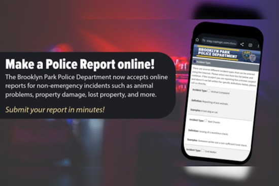 Brooklyn Park Police Introduces New Online Platform for Reporting Non-Emergency Crimes