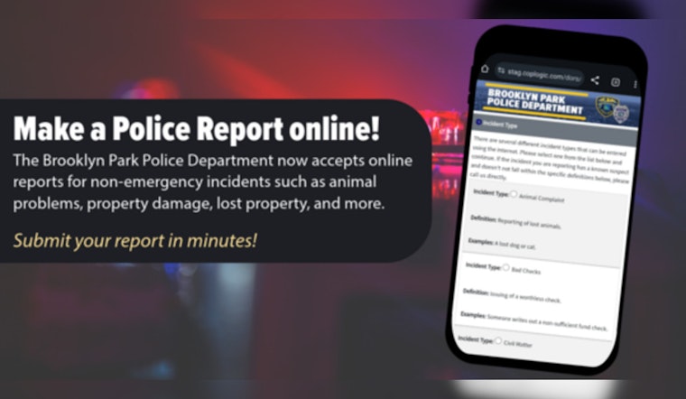 Brooklyn Park Police Introduces New Online Platform for Reporting Non-Emergency Crimes