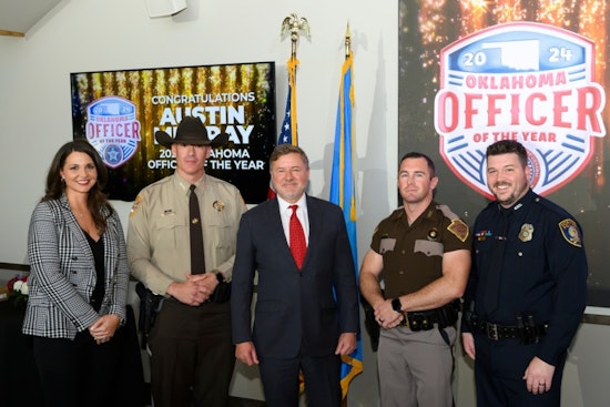 Bryan County's Deputy Austin Murray Named 2024 Oklahoma Officer of the Year in Oklahoma City Ceremony
