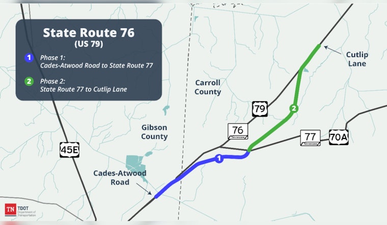 Carroll County Celebrates Opening of New SR 76 Stretch in Atwood with Ribbon-Cutting Ceremony