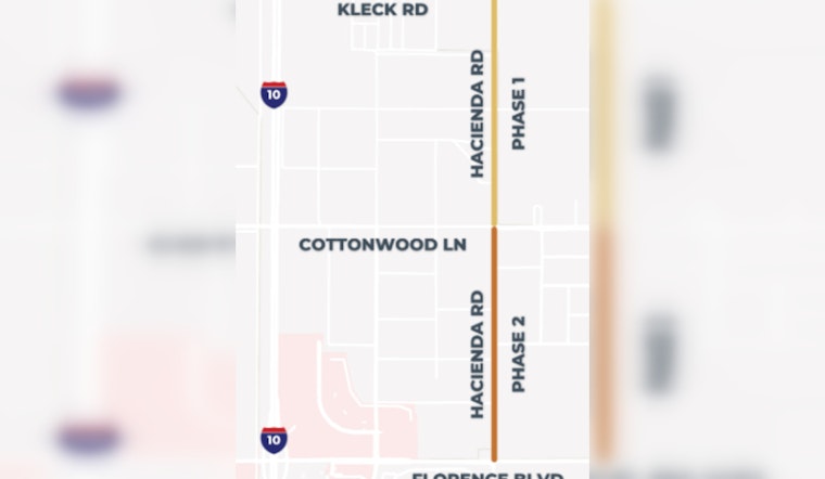 Casa Grande Alert, Hacienda Road Reconstruction to Disrupt Traffic