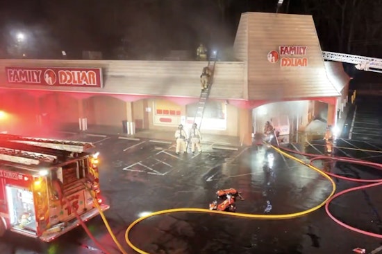 Charlotte Fire Department Battles Blaze at East Charlotte Family Dollar Store