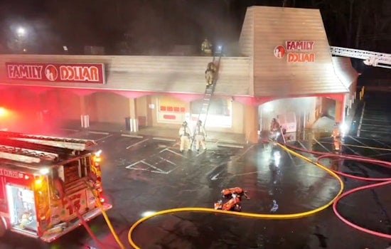 Charlotte Fire Department Battles Blaze at East Charlotte Family Dollar Store