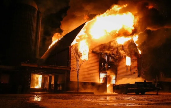 Christmas Eve Tragedy in Marengo, Three Horses and Pony Perish in Massive Barn Fire