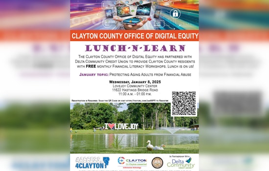 Clayton County and Delta Community Credit Union Team Up to Offer Free Financial Literacy Workshops for Seniors