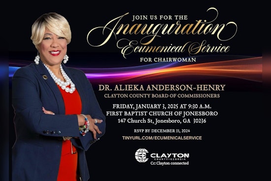 Clayton County to Celebrate Chairwoman Dr. Alieka Anderson-Henry with Inaugural Ecumenical Service in Jonesboro