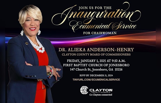 Clayton County to Celebrate Chairwoman Dr. Alieka Anderson-Henry with Inaugural Ecumenical Service in Jonesboro