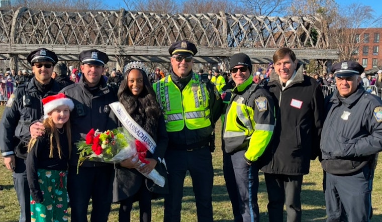 Community Spirit and Festive Cheer, Boston's North End Athletic Association Holiday Parade Unites Police and Public with Helicopter-Riding Santa Claus