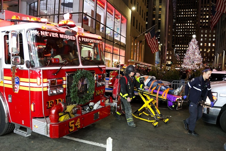 Construction Worker Rescued After Plunging into Elevator Shaft Near Rockefeller Plaza in Manhattan